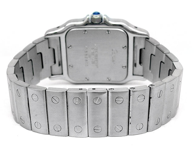 Large Cartier Stainless Steel Santos Galbee Watch