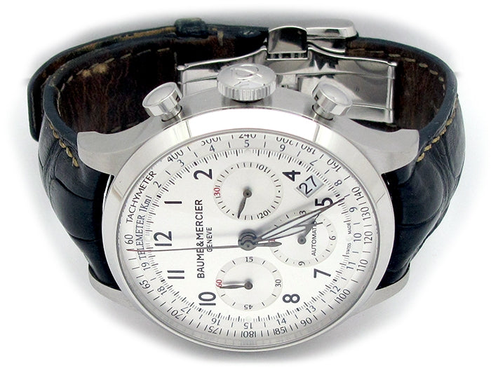 44mm Baume & Mercier Stainless Steel Capeland Chrono Watch
