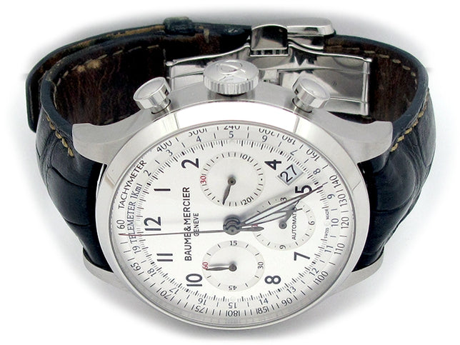 44mm Baume & Mercier Stainless Steel Capeland Chrono Watch