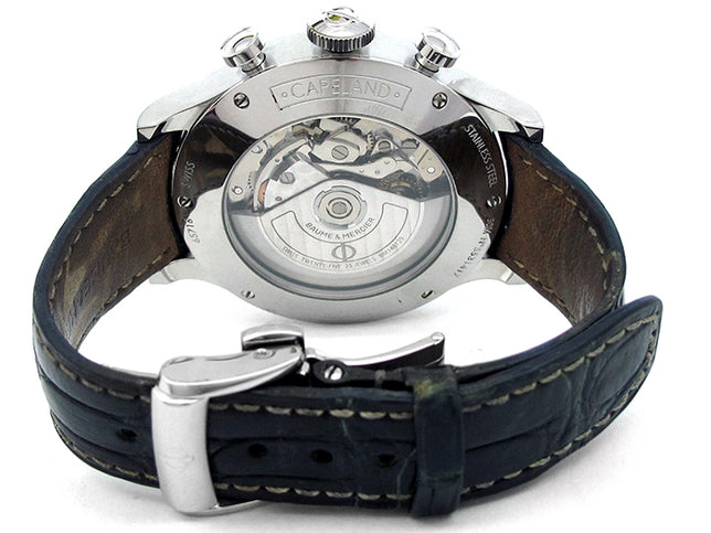 44mm Baume & Mercier Stainless Steel Capeland Chrono Watch