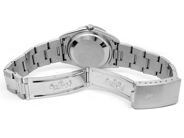 34mm Rolex Stainless Steel Oyster Perpetual Date Watch 15210