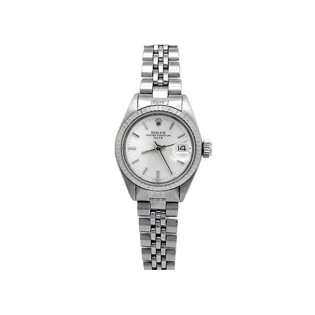 26mm Rolex Stainless Steel Oyster Perpetual Date Watch 6917
