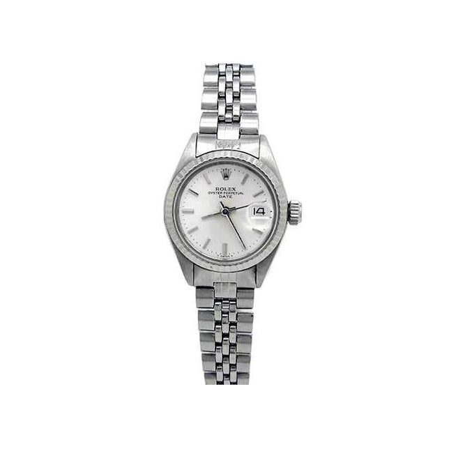 26mm Rolex Stainless Steel Oyster Perpetual Date Watch 6917