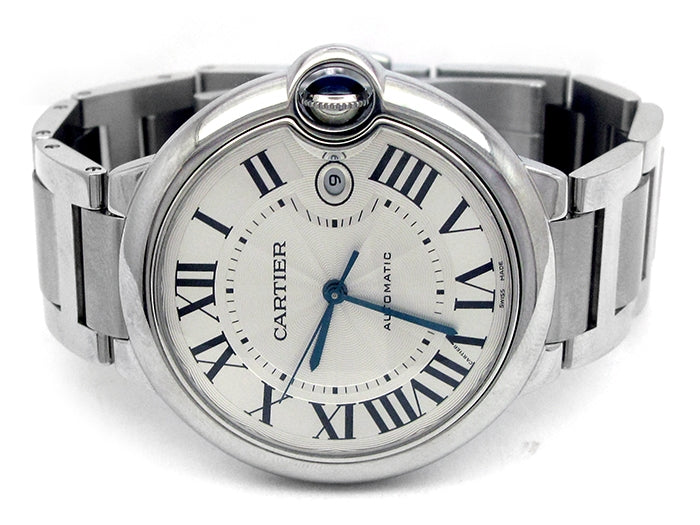 42mm Cartier Stainless Steel Ballon Bleu Watch W69012Z4