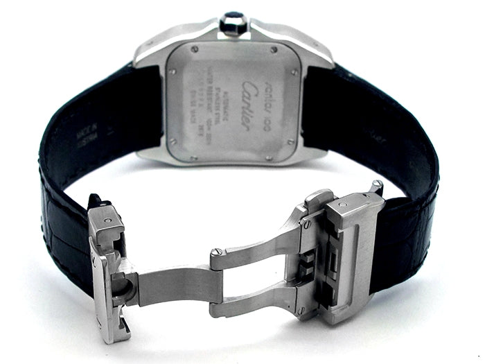 Medium Cartier Stainless Steel Santos 100 Watch W20106X8