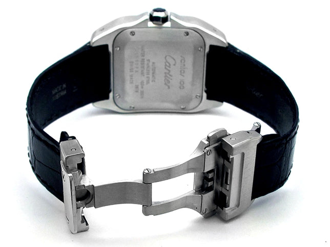 Medium Cartier Stainless Steel Santos 100 Watch W20106X8