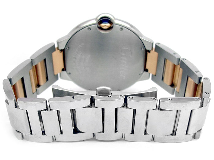 42mm Cartier 18K Rose Gold and Stainless Steel Ballon Bleu Watch W6920032