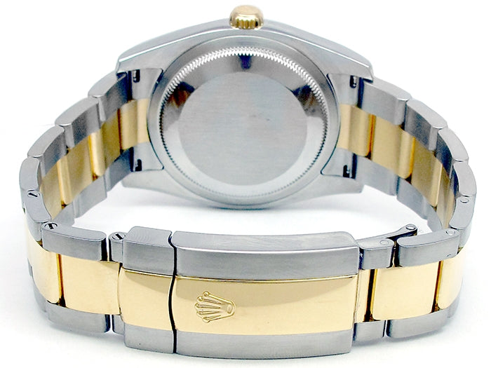 36mm Rolex 18k Yellow Gold and Stainless Steel Datejust Watch 116233
