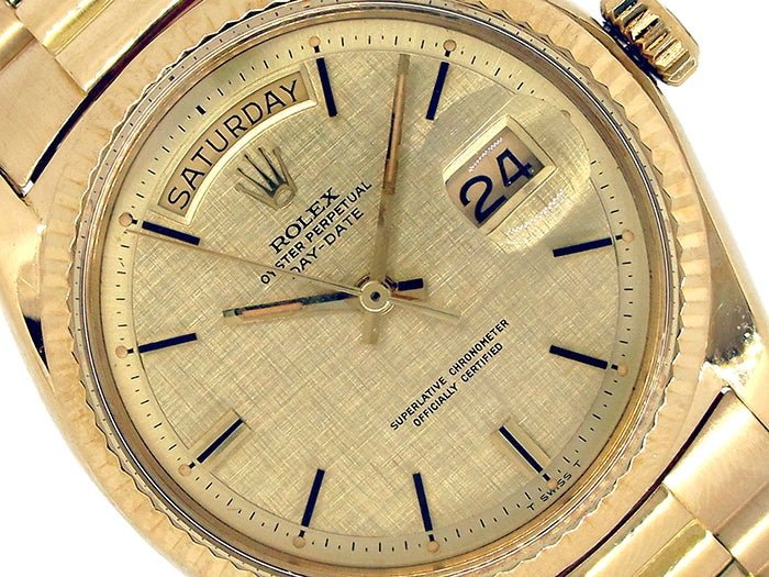 36mm Rolex 18k Yellow Gold Oyster Perpetual Daydate Watch 1803