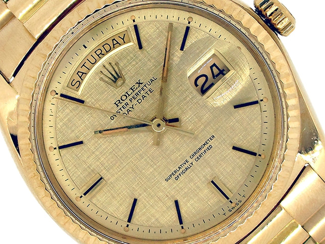 36mm Rolex 18k Yellow Gold Oyster Perpetual Daydate Watch 1803