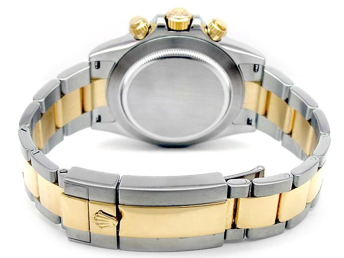 40mm Rolex 18k Gold & Stainless Steel Oyster Perpetual Daytona Watch 116523