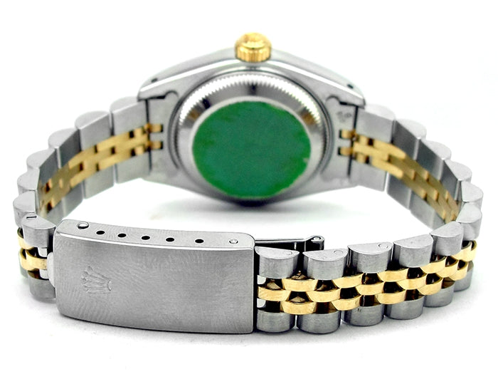 26mm Rolex 18k Yellow Gold and Stainless Steel Oyster Perpetual Datejust Watch 69173