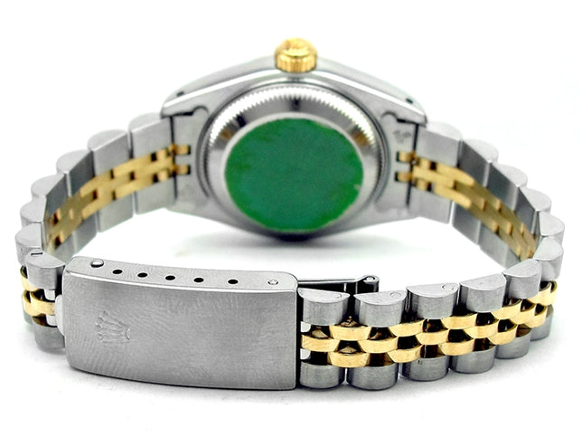 26mm Rolex 18k Yellow Gold and Stainless Steel Oyster Perpetual Datejust Watch 69173