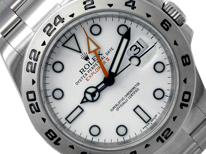 40mm Rolex Stainless Steel Oyster Perpetual Explorer II Watch 216570