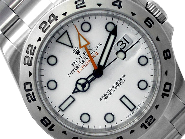 40mm Rolex Stainless Steel Oyster Perpetual Explorer II Watch 216570