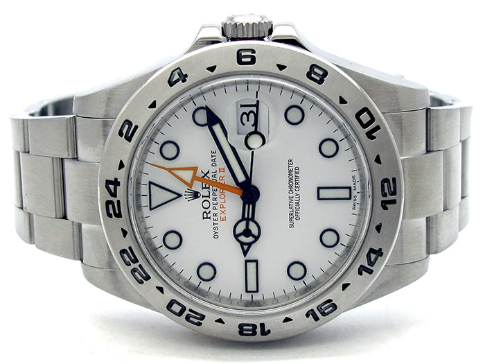 40mm Rolex Stainless Steel Oyster Perpetual Explorer II Watch 216570