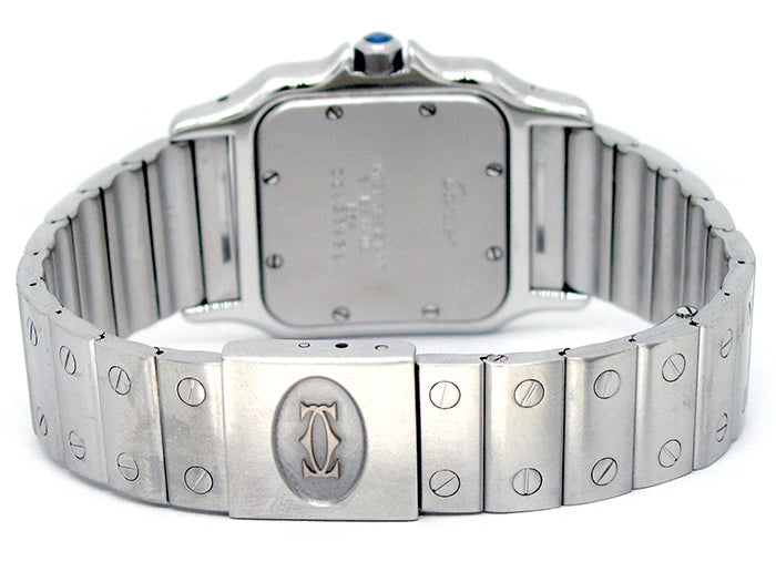 Midsize Cartier Stainless Steel Santos Galbee Watch
