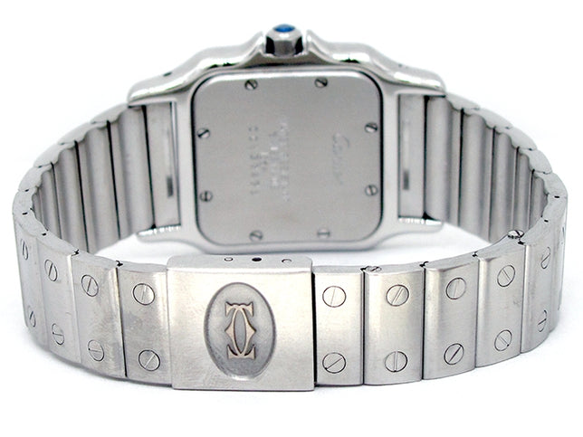 Midsize Cartier Stainless Steel Santos Galbee Watch