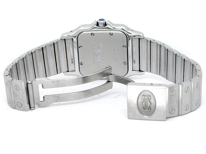 Midsize Cartier Stainless Steel Santos Galbee Watch