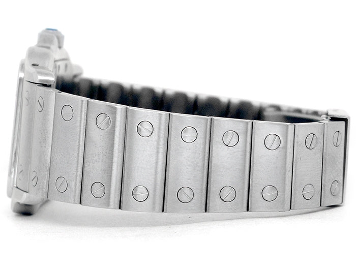 Midsize Cartier Stainless Steel Santos Galbee Watch