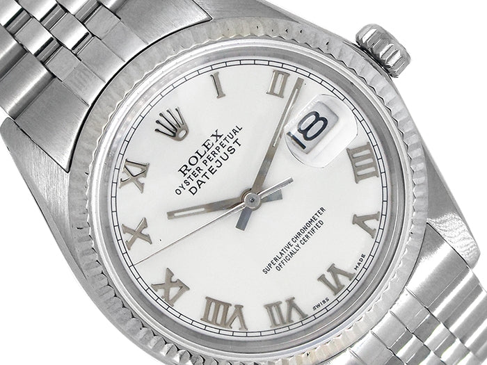 36mm Rolex Stainless Steel Oyster Perpetual Datejust Watch 16014