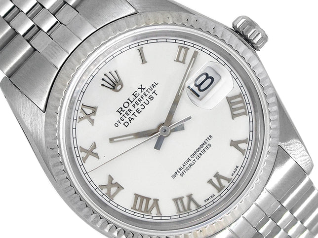 36mm Rolex Stainless Steel Oyster Perpetual Datejust Watch 16014