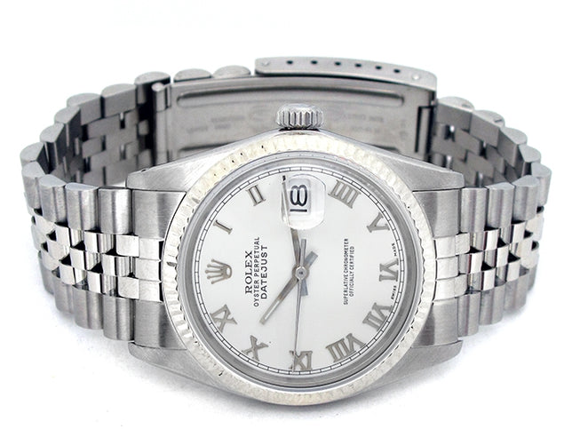 36mm Rolex Stainless Steel Oyster Perpetual Datejust Watch 16014