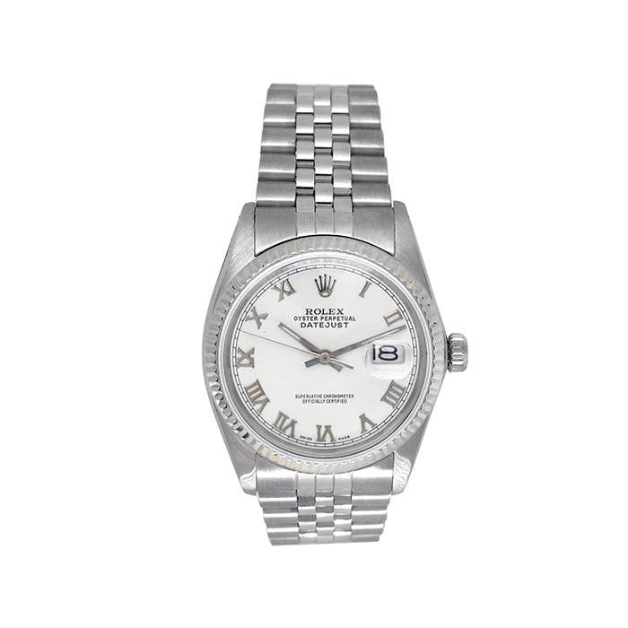36mm Rolex Stainless Steel Oyster Perpetual Datejust Watch 16014
