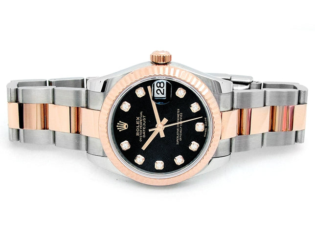 Rolex 18k Rose Gold and Stainless Steel Datejust Watch 34567