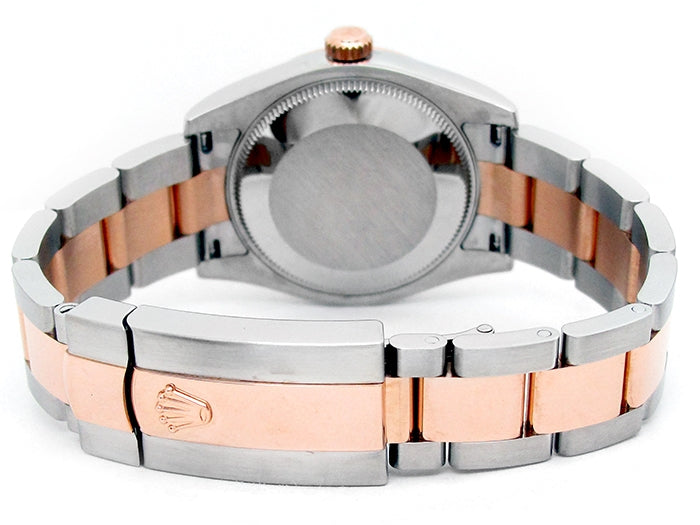 Rolex 18k Rose Gold and Stainless Steel Datejust Watch 34567