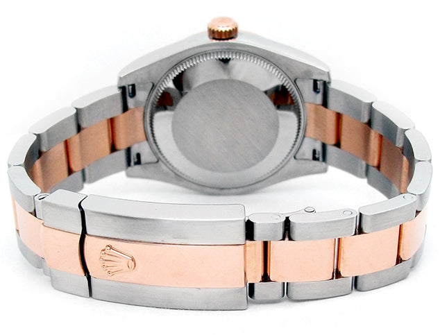 Rolex 18k Rose Gold and Stainless Steel Datejust Watch 34567