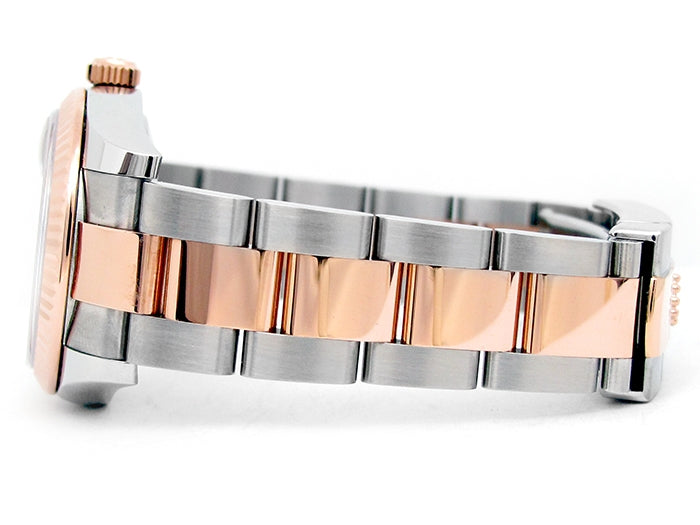 Rolex 18k Rose Gold and Stainless Steel Datejust Watch 34567