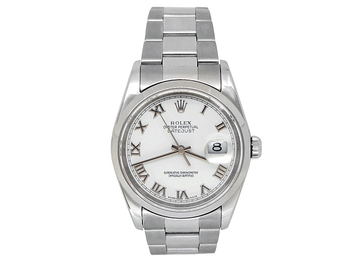 Rolex Stainless Steel Datejust Watch 34625