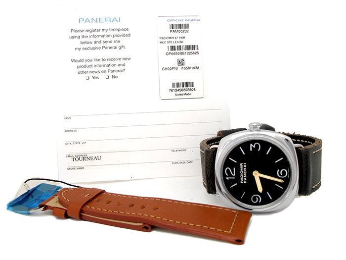 Panerai Stainless Steel Radiomir Watch 34626