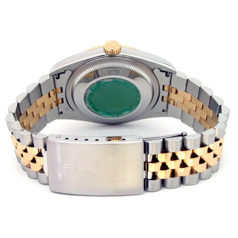 36mm Rolex 18k Yellow Gold and Stainless Steel Oyster Perpetual Datejust Watch