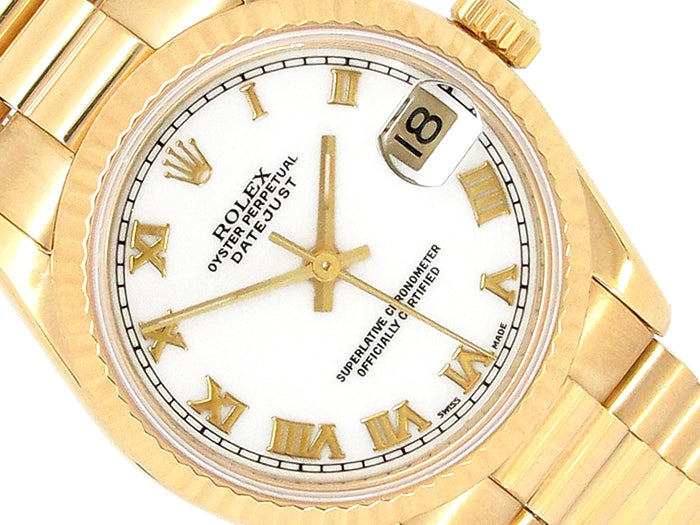 Rolex 18k Yellow Gold Datejust Watch 34640