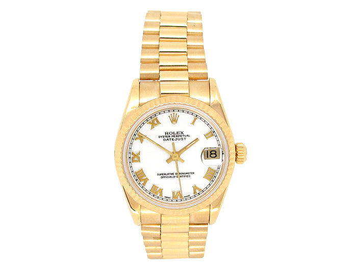 Rolex 18k Yellow Gold Datejust Watch 34640
