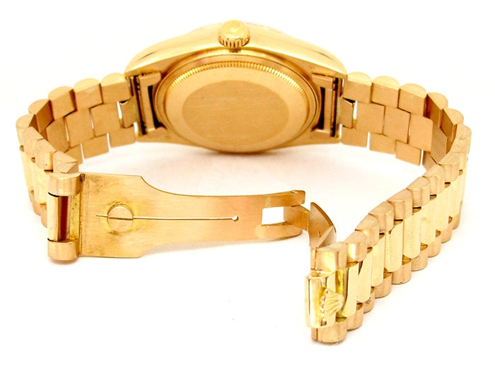Rolex 18k Yellow Gold Daydate Watch 34653