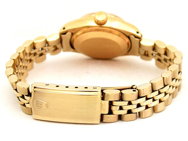 26mm Rolex 18k Yellow Gold Oyster Perpetual Datejust Watch