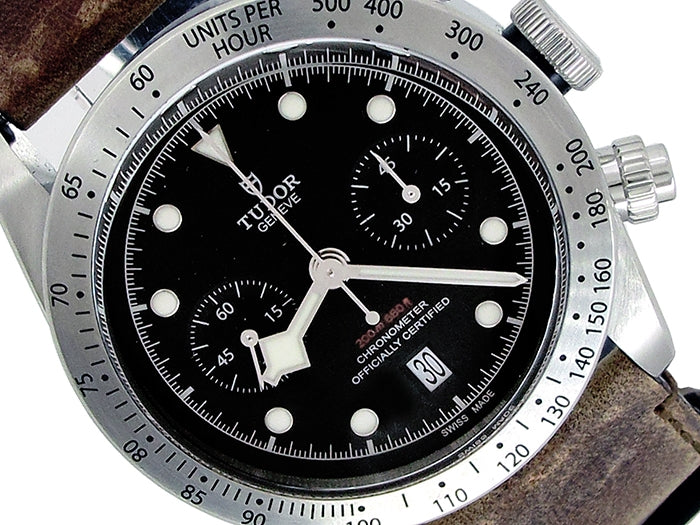 Tudor Stainless Steel Heritage Black Bay Watch 34670