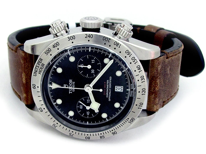 Tudor Stainless Steel Heritage Black Bay Watch 34670