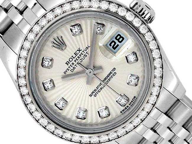 26mm Rolex Stainless Steel Oyster Perpetual Datejust Watch