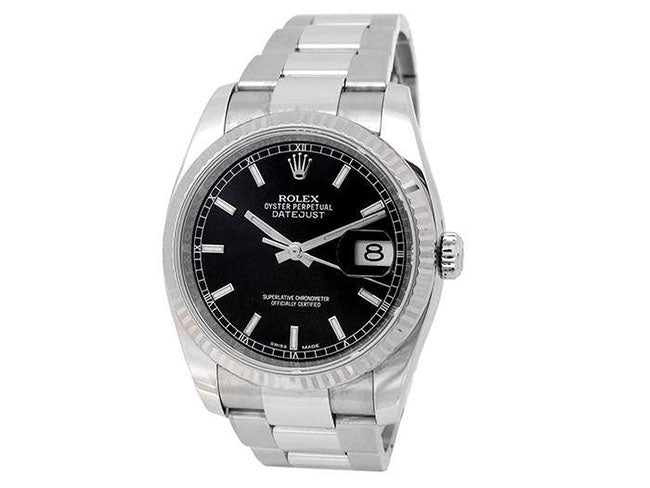 36mm Rolex Stainless Steel Oyster Perpetual Datejust Watch