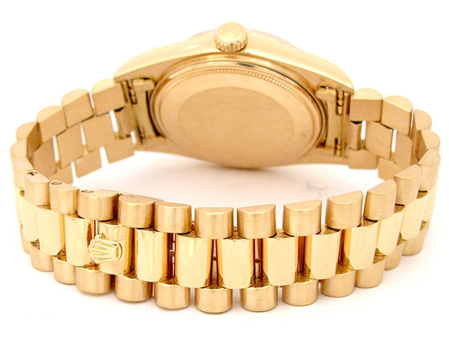 36mm Rolex 18k Yellow Gold Oyster Perpetual Daydate Watch