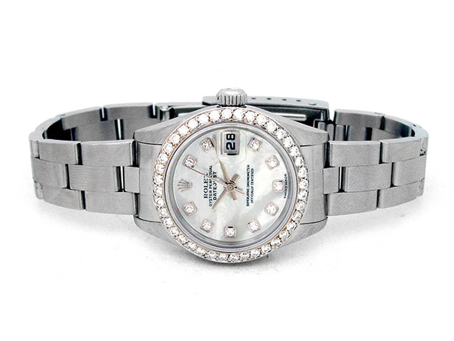 26mm Rolex Stainless Steel Oyster Perpetual Datejust Watch 79174