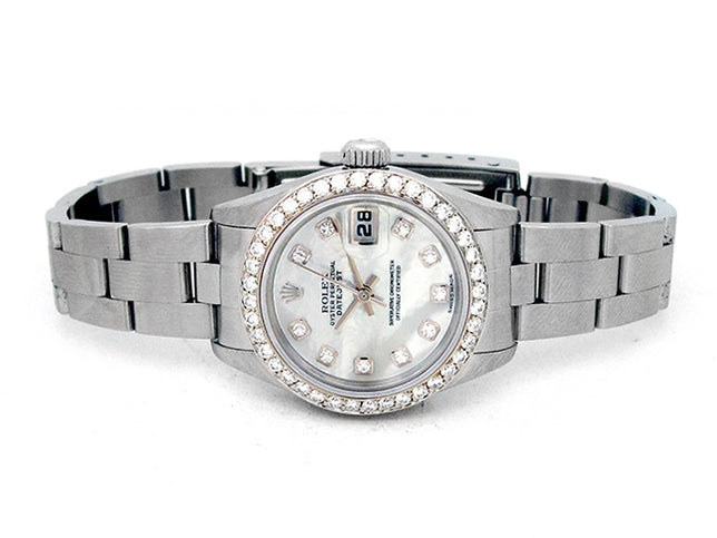 26mm Rolex Stainless Steel Oyster Perpetual Datejust Watch 79174