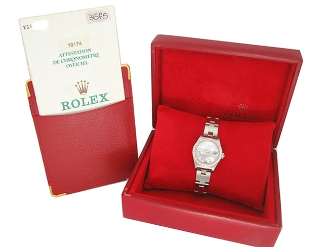 26mm Rolex Stainless Steel Oyster Perpetual Datejust Watch 79174
