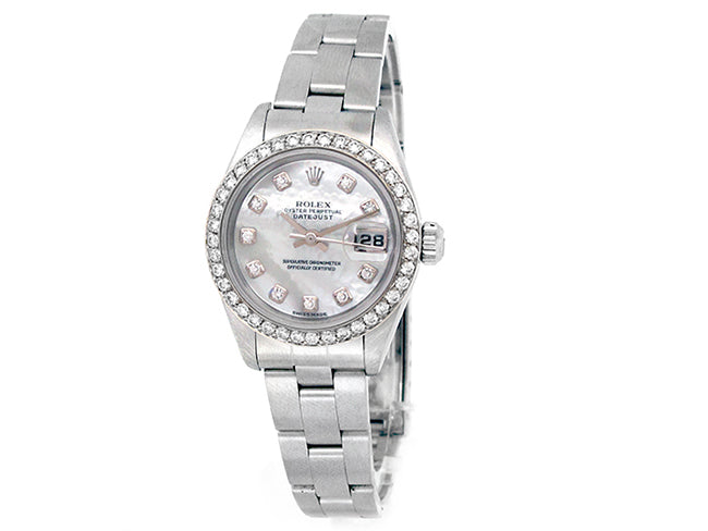 26mm Rolex Stainless Steel Oyster Perpetual Datejust Watch 79174