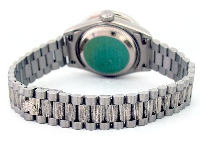 26mm Rolex 18k White Gold Oyster Perpetual Datejust Watch