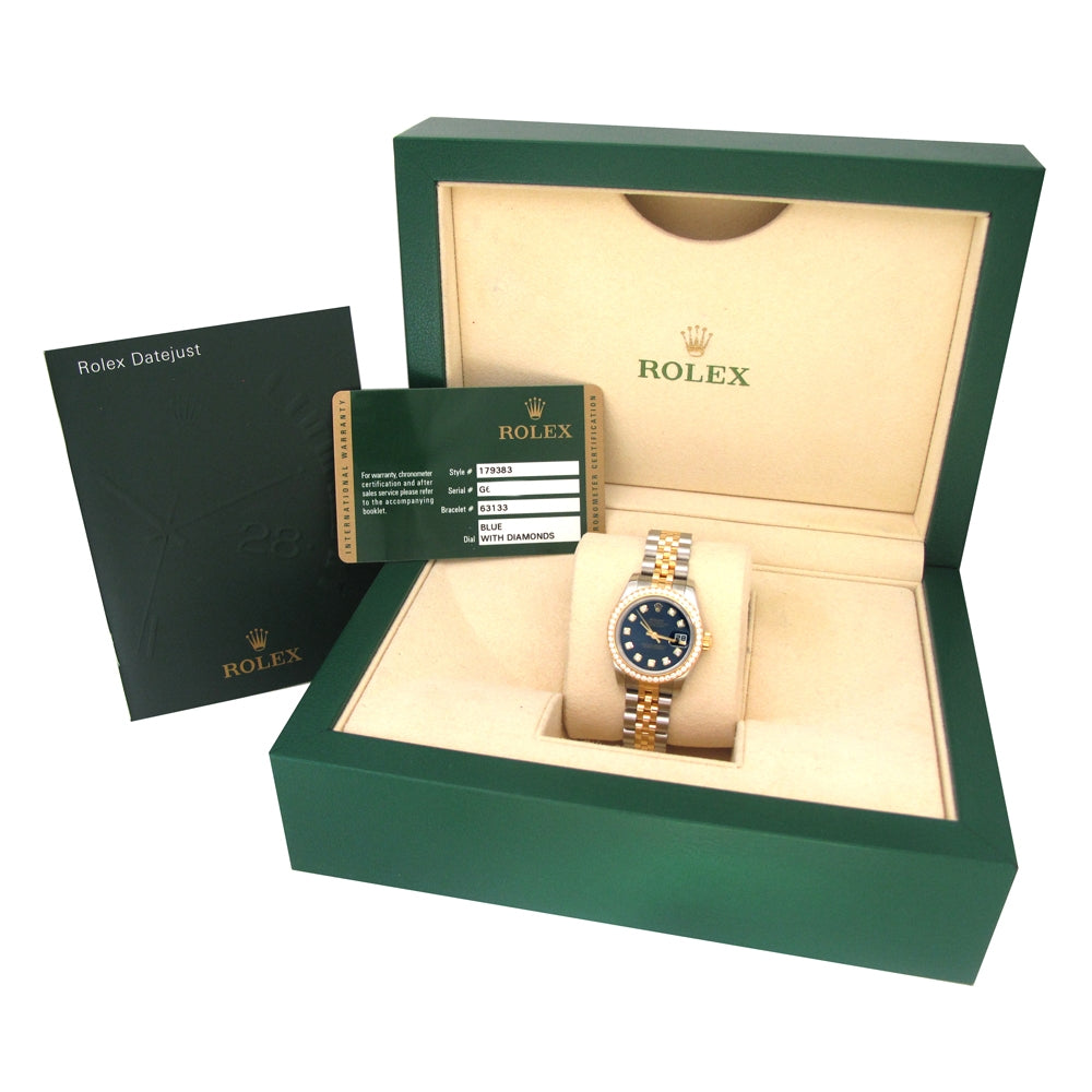 26mm Rolex 18k Yellow Gold and Stainless Steel Oyster Perpetual Datejust Watch